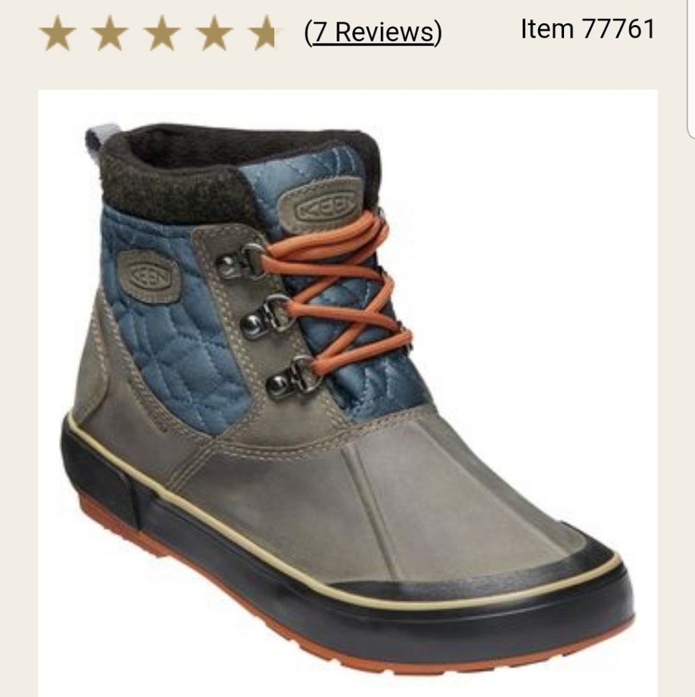 Keen elsa 2 quilted ankle boot NWOT